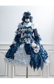 Hoshibako Works Glory Crystal Tea Party Dress OP Set(Limited Stock/2 Colours/Full Payment Without Shipping)